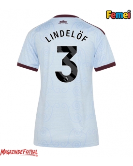 Aston Villa Victor Lindelof #3 Tricou Fotbal Replică 2026-27 Femei Treilea Aston Villa Victor Lindelof #3 Tricou Fotbal Replică 2026-27 Femei Treilea